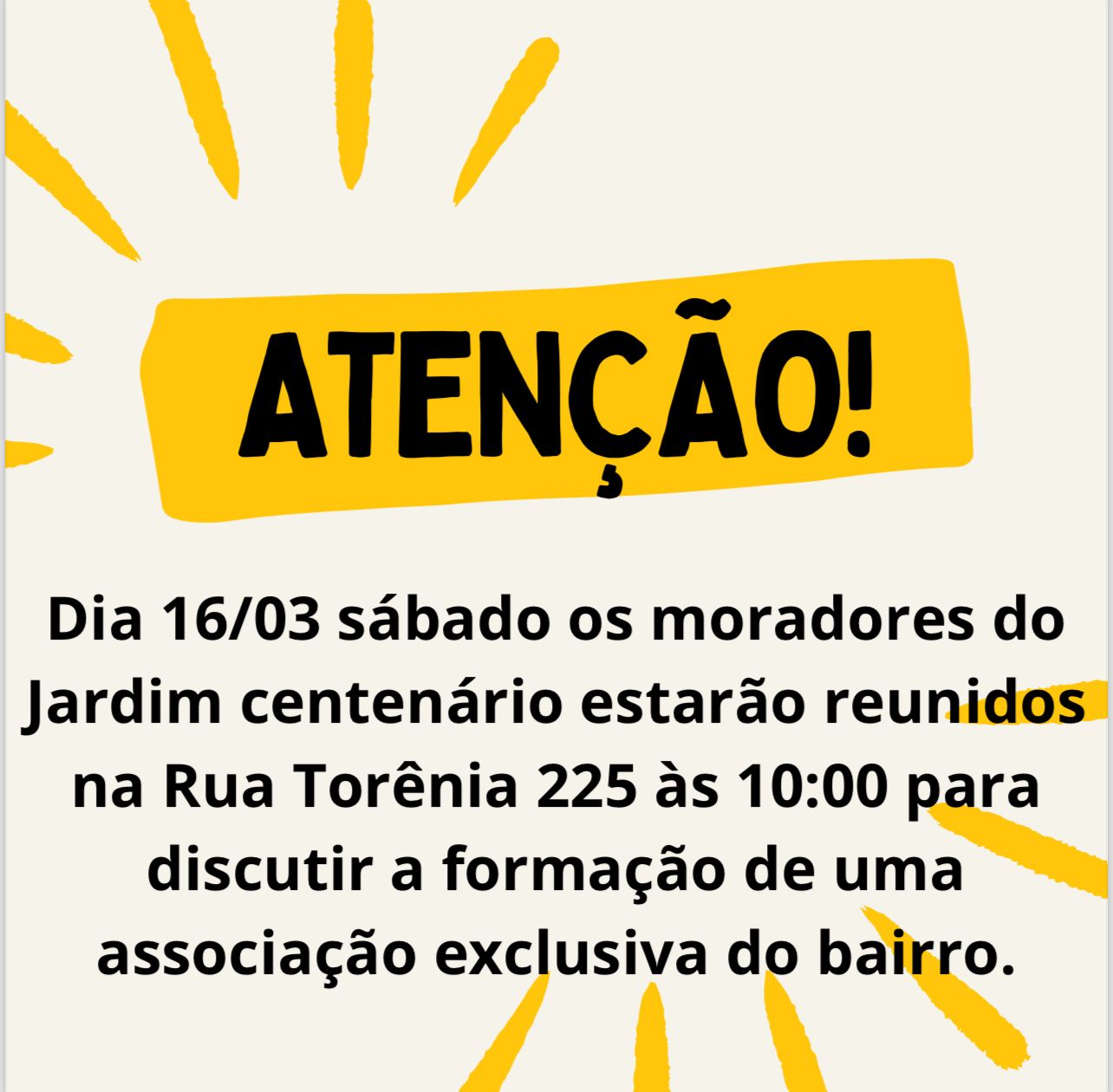 Reunião para a nova associação